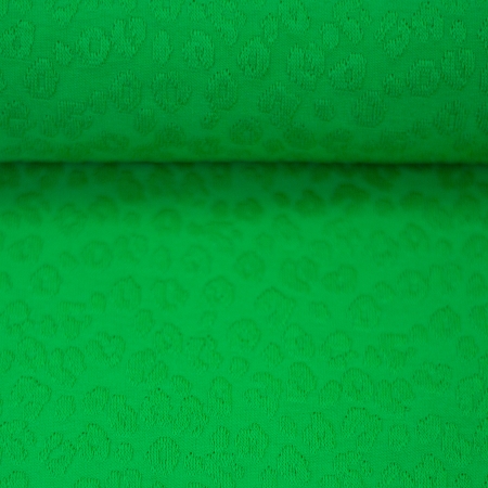 Jacquardjersey - Struktur - Leo - grün Jacquardjersey - Struktur - Leo - grün